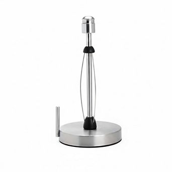 Perfect Tear Paper Towel Holder Standing Aluminum Universal Roll Size Easy Tear