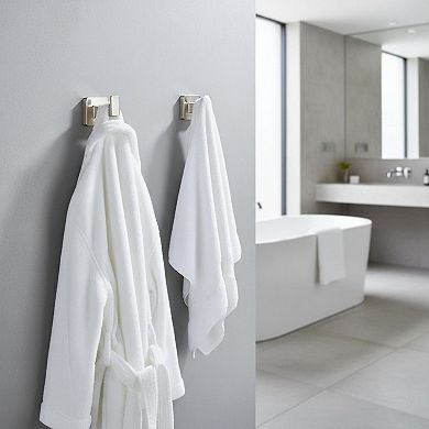 Stainless Steel Bathroom Hardware Set 4 Pieces Towel Bar Ring Toilet Paper Holder Hook