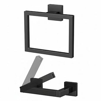 Stainless Steel Wall Mount Toilet Paper & Hand Towel Holder Set for Bathroom RV Kitchen