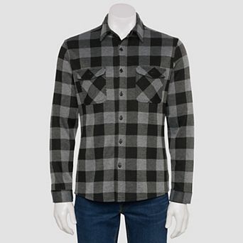 Men’s Sonoma Goods For Life® Long Sleeve Knit Button Down Shirt