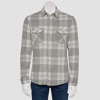 Men’s Sonoma Goods For Life® Long Sleeve Knit Button Down Shirt