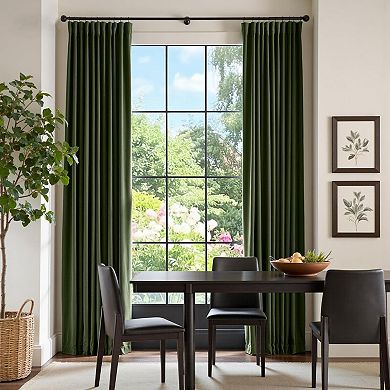 Velvet Blackout Curtains, Thermal Insulated Back Tab Room Darkening Panels