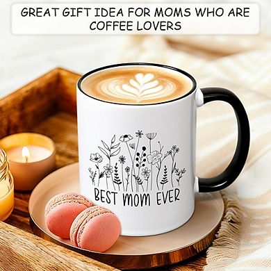 Best Mom Ever Coffee Mug Gift from Kids Birthday Mothers Day 11oz Cup