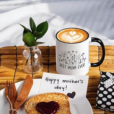 Best Mom Ever Coffee Mug Gift from Kids Birthday Mothers Day 11oz Cup