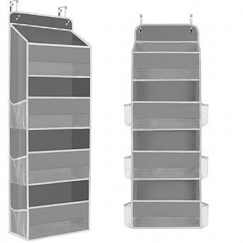 Over-the-Door Hanging Organizer, Clear Window, 40 lb Capacity