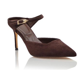 Gabriella Pointed Toe Ankle Strap Stiletto Heel Pumps