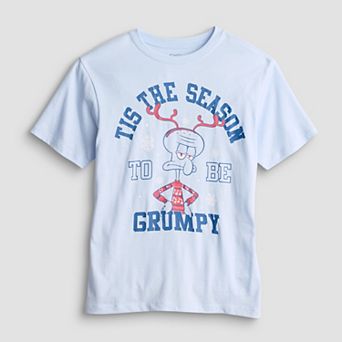 Boys 6-20 SpongeBob SquarePants Squidward Tis The Season To Be Grumpy Holiday Graphic Tee
