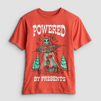 Boys 6-20 Powered By Presents Holiday Graphic Tee