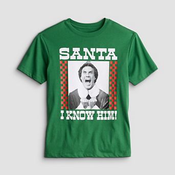Boys 6-20 Buddy The Elf Santa Holiday Graphic Tee