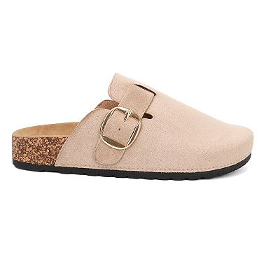 Yoki Gila Women's Slip-On Clogs with Buckle Detail