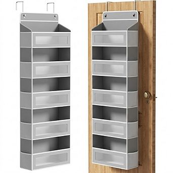 5 tier Over-the-Door Organizer, 5 Large & 10 Side Pockets, 44 lb Capacity set of 2
