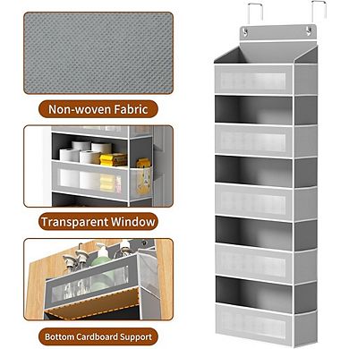 5-Tier Over-the-Door Organizer, 5 Large & 10 Side Pockets, 44 lb Capacity set of 2