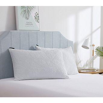 Inhand Cooling Pillows Set of 2, Shredded Memory Foam for Hot Sleepers, Adjustable Firm Soft Support