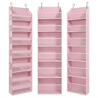 Over Door Hanging Organizer with 12 Mesh Side Pockets, 50lb Capacity