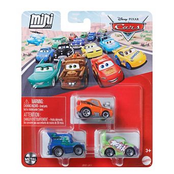 Mattel Disney Pixar Cars 3-Pack Mini Racers Toy Vehicles