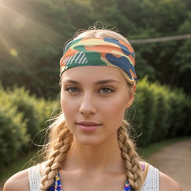 Camouflage Print Headband Elastic Headband for Yoga 1 Pc