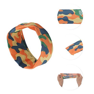 Camouflage Print Headband Elastic Headband for Yoga 1 Pc