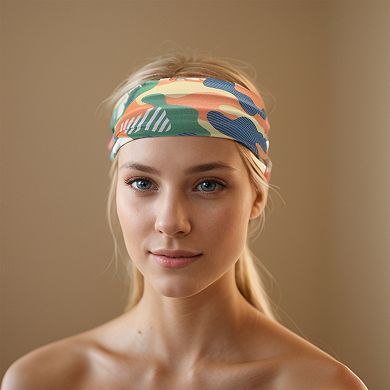 Camouflage Print Headband Elastic Headband for Yoga 1 Pc
