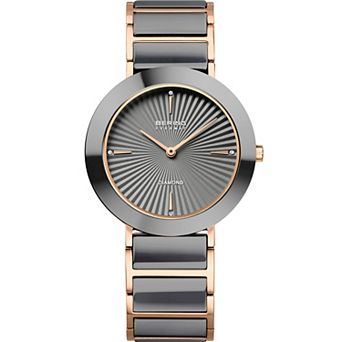 BERING Women's 35mm Stainless Steel & Ceramic Ion-Plated Diamond Accent Bracelet Watch - 11435