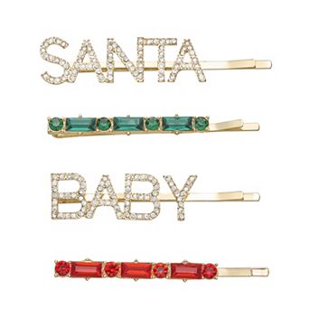 Emberly Santa Baby Bobby Pin Set