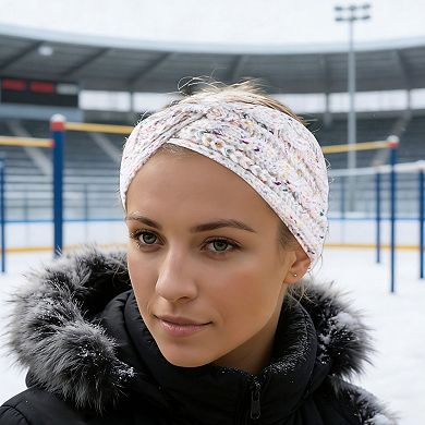 Comfortable Headband Cable Knit Cross Headband 1 Pc