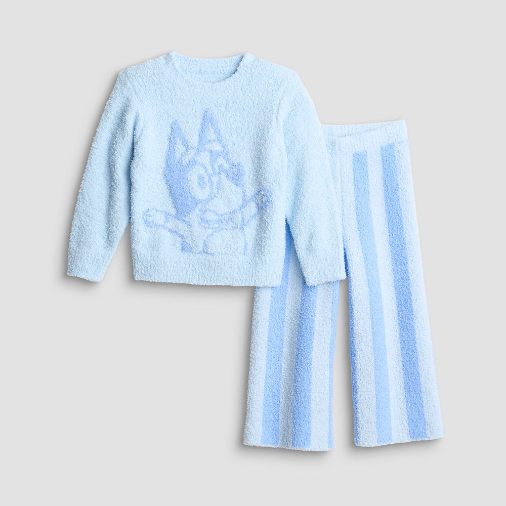 Baby & Toddler Girl 2-Piece Bluey Dance Holiday Pullover & Pants Set