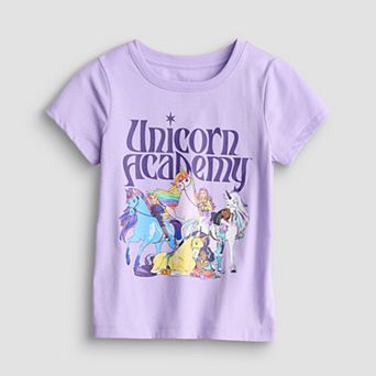 Girls 4-12 Unicorn Academy Group Graphic Tee