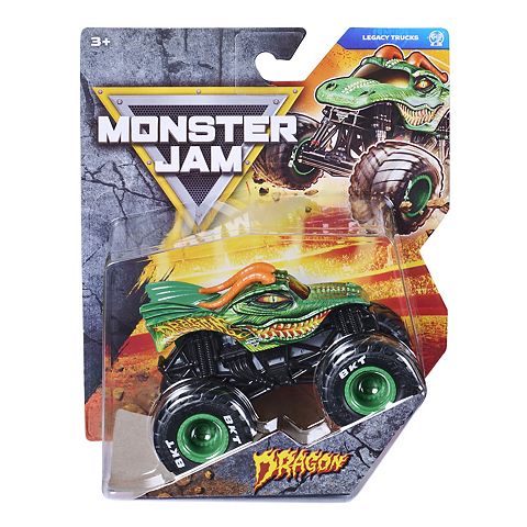 Детские игрушки Monster Jam Dragon Die-Cast Vehicle 1:64 Scale Kids Toy