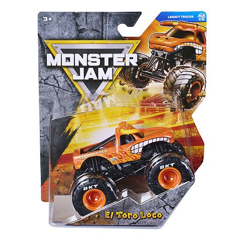 Детские игрушки Monster Jam El Toro Loco Die-Cast Vehicle 1:64 Scale Kids Toy
