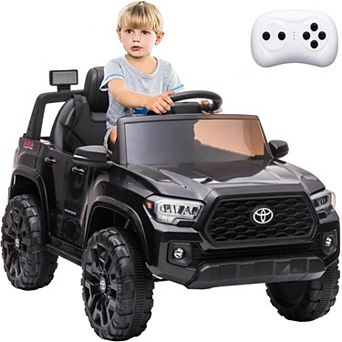 Licensed Toyota Tacoma 12v Ride-on Car for Kids, with Parent Remote Control, Spring Suspension