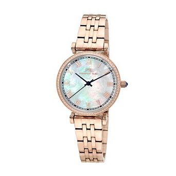 Porsamo Bleu Emma Women's Mother-of-Pearl Dial & Topaz Bracelet Watch - 1412