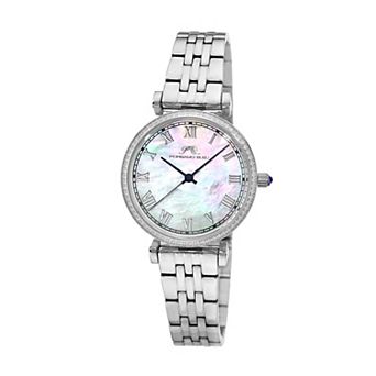 Porsamo Bleu Emma Women's Mother-of-Pearl Dial & Topaz Bracelet Watch - 1412