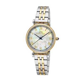 Porsamo Bleu Emma Women's Mother-of-Pearl Dial & Topaz Bracelet Watch - 1412