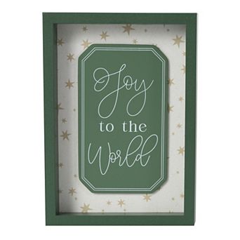 Joy to the World Art Box Table Decor