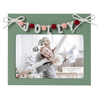 6" x 4" Green Jolly Picture Frame Table Decor