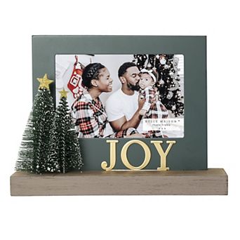 6" x 4" Green Joy Picture Frame Table Decor