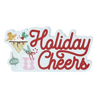 Holiday Cheers Sentiment Table Decor