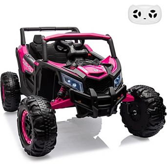 24V 2 Seater Ride on UTV Car, Battery Powered Electric Vehicle with Remote Control