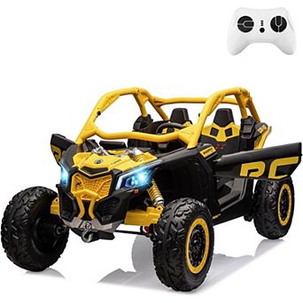 CAN-AM Licensed 2-Seater Ride-on Car, 24v Kids UTV with 4 * 200w Motors & Dual