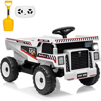 12V Ride On Dump Truck for Kids Electric Ride On Car Toy Toddlers 4 Wheeler Construction Vehicles