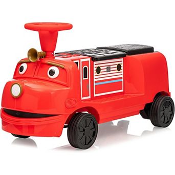 12V Ride on Train Trackless,Licensed by CHUGGINGTON Kids Train Include 1 Locomotive and 1 Carriage
