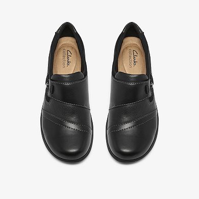Clarks® Carleigh Lily Women's Leather Slip-On Casual Shoes