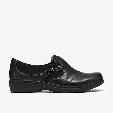 Clarks® Carleigh Lily Women's Leather Slip-On Casual Shoes