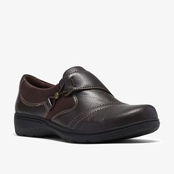 Clarks® Carleigh Lily Women's Leather Slip-On Casual Shoes