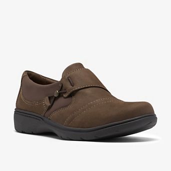 Clarks® Carleigh Lily Women's Leather Slip-On Casual Shoes