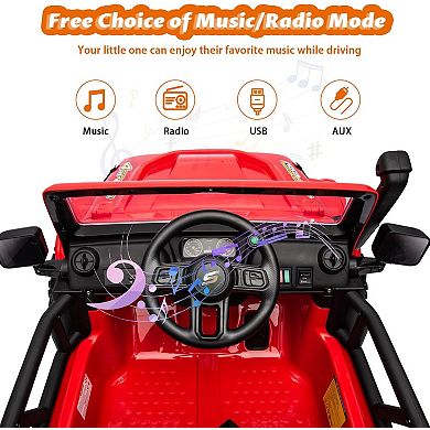 24V Ride On Car for Kids, 2 Seater Electric Truck with Remote Control, 4x45W Powerful Engine