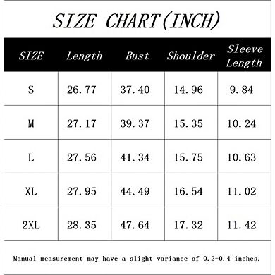 Women's Summer Short Sleeve Button Round Neck Blouse T-Shirt