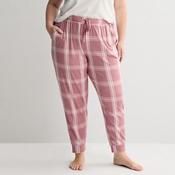 Plus Size Sonoma Goods For Life® Ribbed Cuffed Pajama Pants