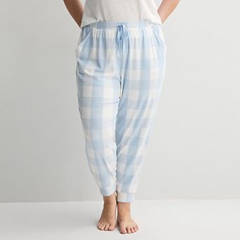 Plus Size Sonoma Goods For Life® Ribbed Cuffed Pajama Pants