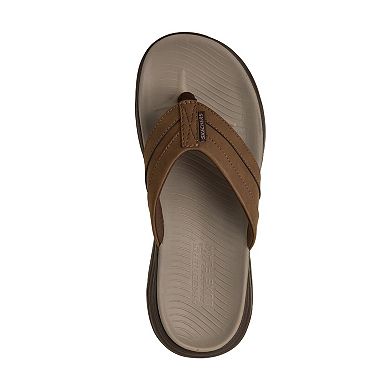 Skechers® Relaxed Fit® Men's Cushioned Thong Sandals